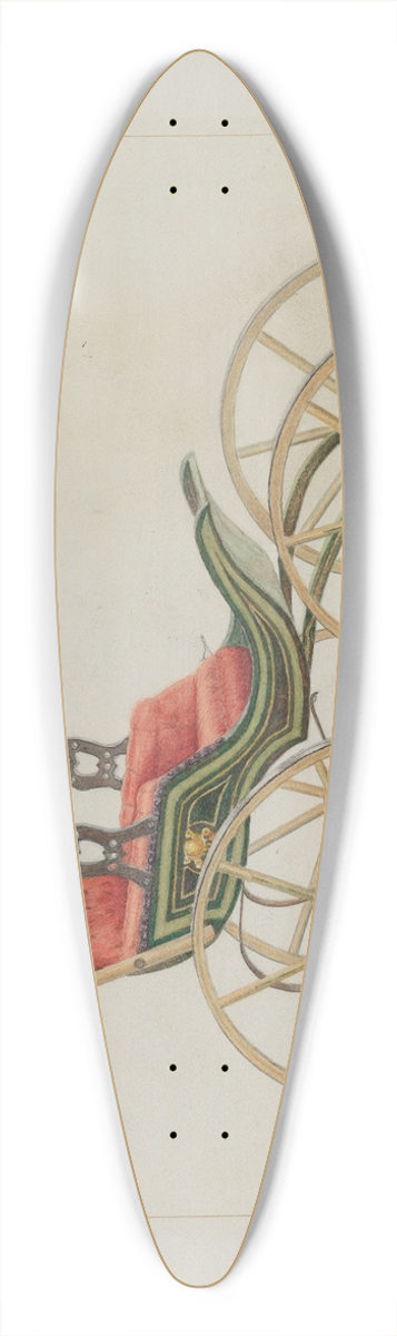 James M. Lawson - Doll Carriage 39.3 inch art pintail longboard deck