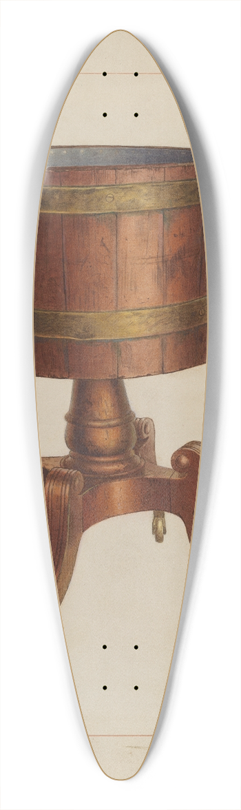 James M. Lawson - Wine Cooler 39.3 inch art pintail longboard deck