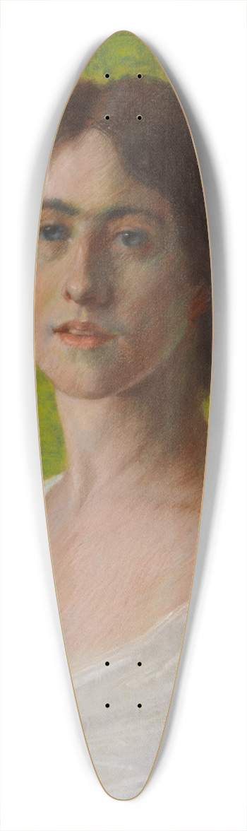 James Nairn - Portrait of the artists wife 39.3 inch art pintail longboard deck