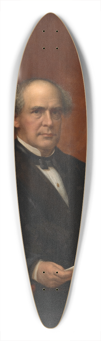 James Reid Lambdin - Salmon Portland Chase 39.3 inch art pintail longboard deck