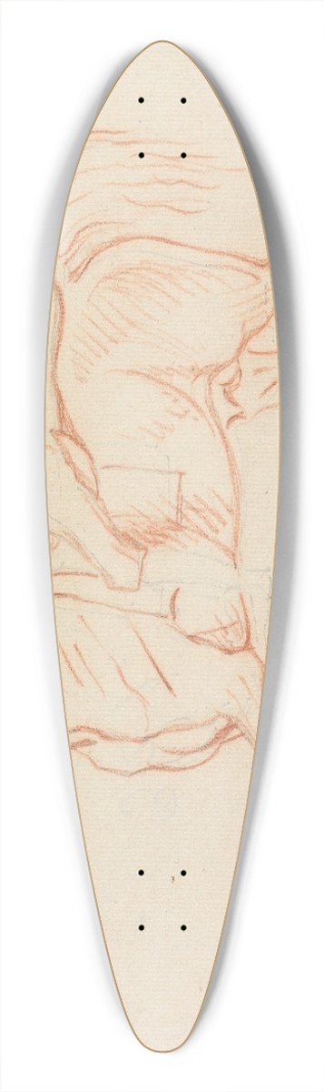 James Seymour - Horse, With Rider Lightly Sketched, Walking to Left 39.3 inch art pintail longboard deck