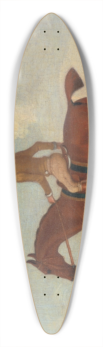 James Seymour - One of Four Portraits of Horses, a Chestnut Racehorse with Jockey Up- walking to the left; jockey i 39.3 inch art pintail longboard deck