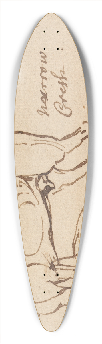 James Seymour - Sketches of a Gelding 39.3 inch art pintail longboard deck