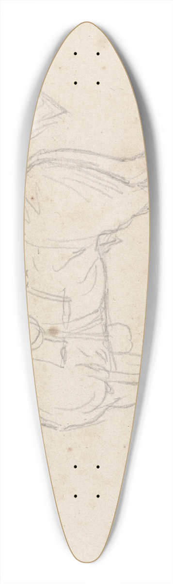 James Seymour - Smiling Tom, Saddled and Bridled; Standing, Facing Left 39.3 inch art pintail longboard deck