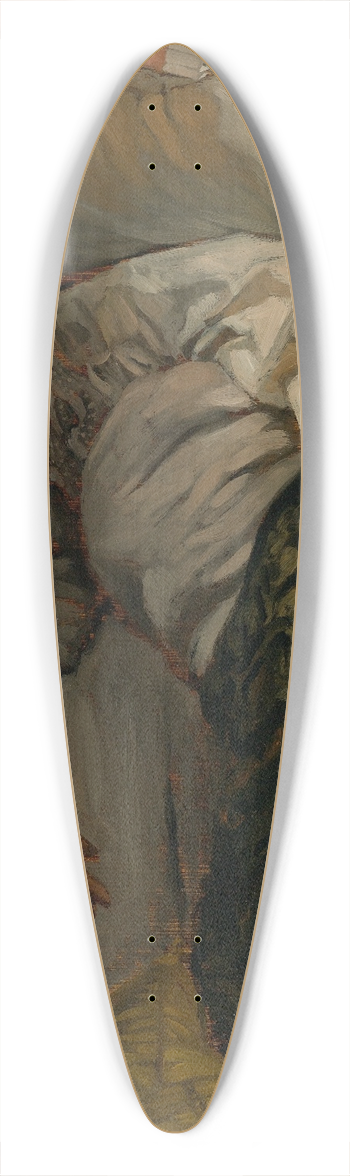 James Tissot - A Reclining Lady 39.3 inch art pintail longboard deck