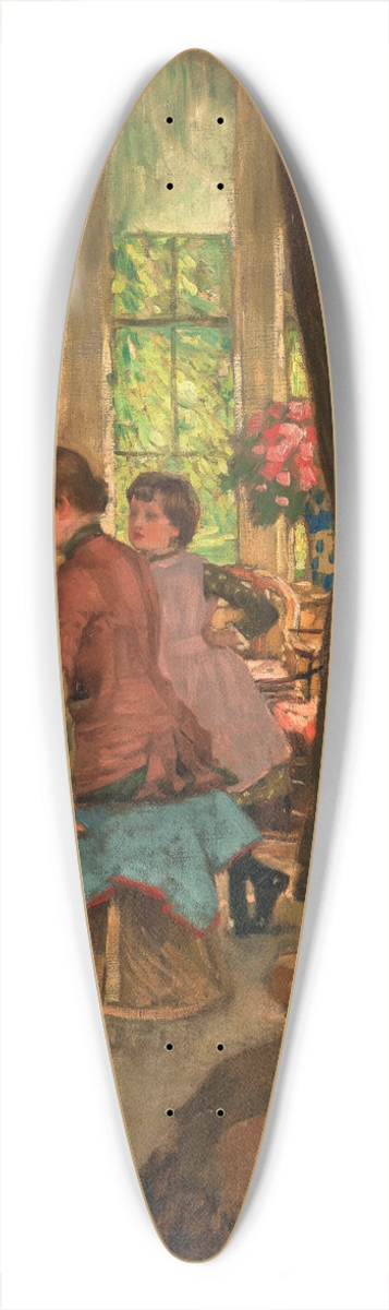 James Tissot - Kathleen Newton at the Piano 39.3 inch art pintail longboard deck