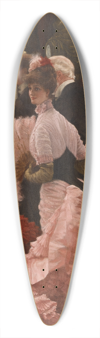 James Tissot - LAmbitieuse (Political Woman) 39.3 inch art pintail longboard deck