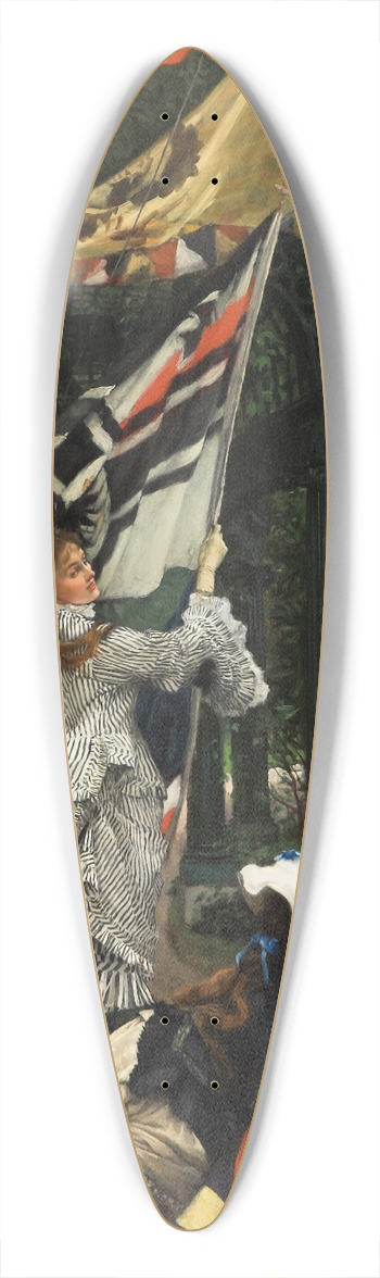James Tissot - Still On Top 39.3 inch art pintail longboard deck