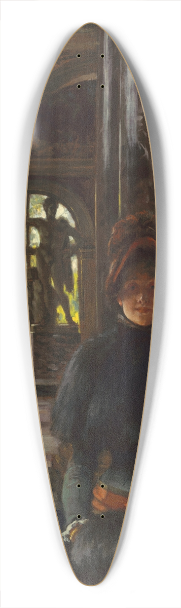 James Tissot - Visiteurs trangers au Louvre 39.3 inch art pintail longboard deck