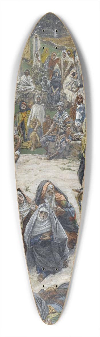 James Tissot - What Our Lord Saw from the Cross 39.3 inch art pintail longboard deck