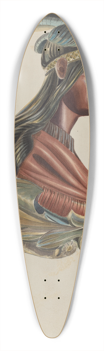 James Vail - Figurehead 39.3 inch art pintail longboard deck
