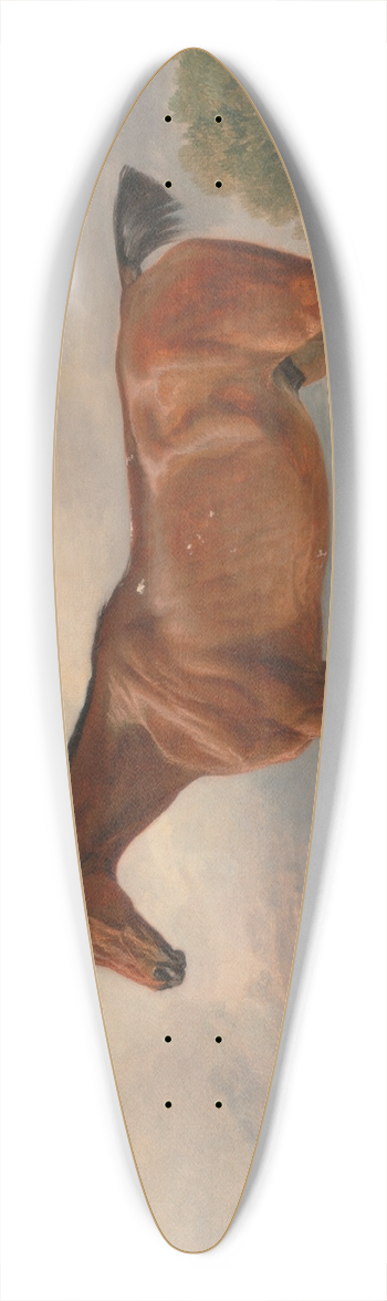 James Ward - A Hunter in a Landscape 39.3 inch art pintail longboard deck