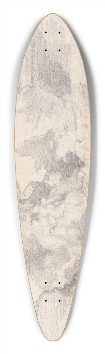 James Ward - Cloud Study 39.3 inch art pintail longboard deck