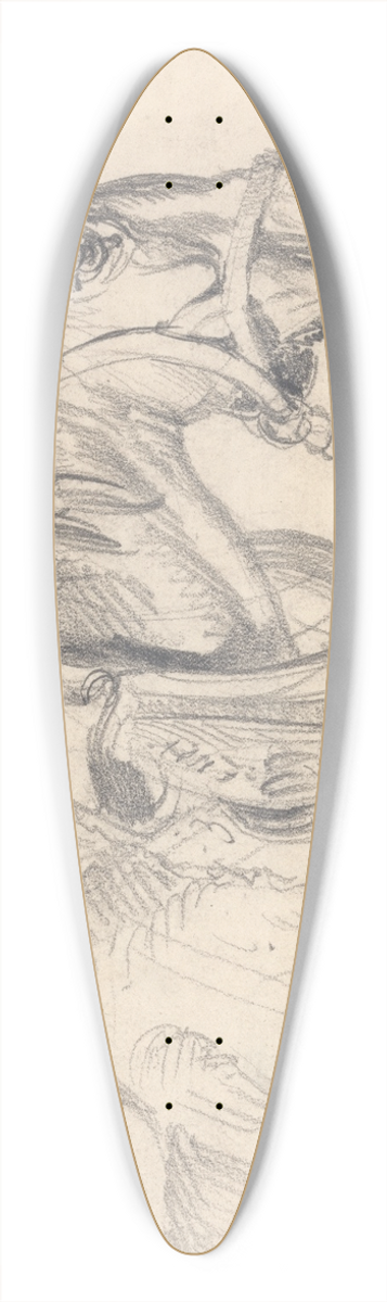 James Ward - Head and Shoulders of a Cart Horse 39.3 inch art pintail longboard deck