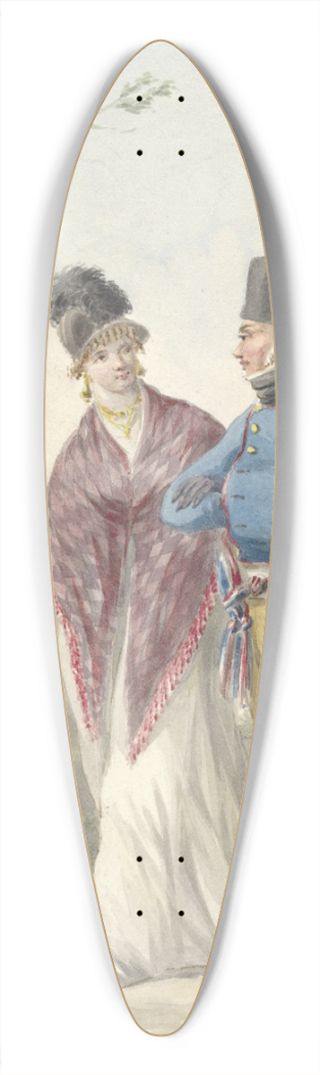 Jan Anthonie Langendijk - Officier der Genie 39.3 inch art pintail longboard deck