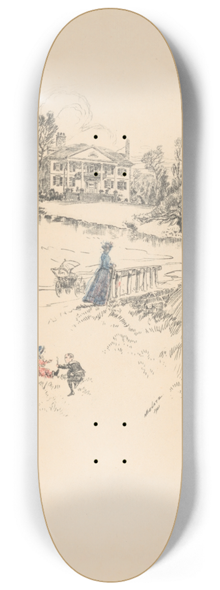 Charles Frederick William Mielatz - Jumel mansion 8.25 inch art skate deck