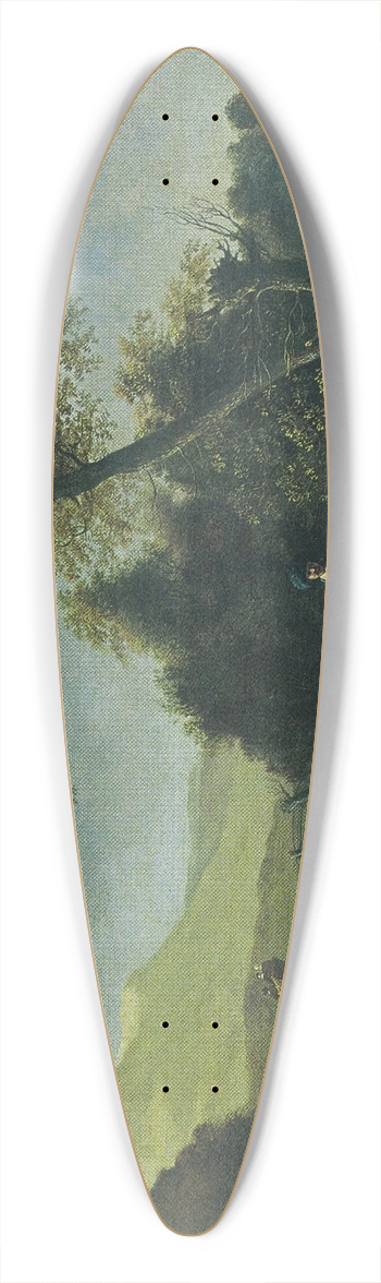 Jan Baptist Wolfaerts - Landschap met jagers en rustende reizigers 39.3 inch art pintail longboard deck