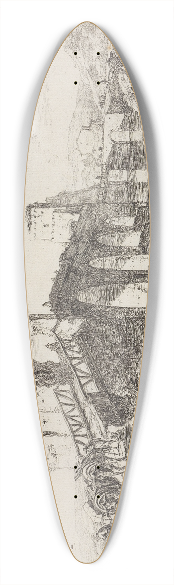 Jan Both - Ponte Molle 39.3 inch art pintail longboard deck