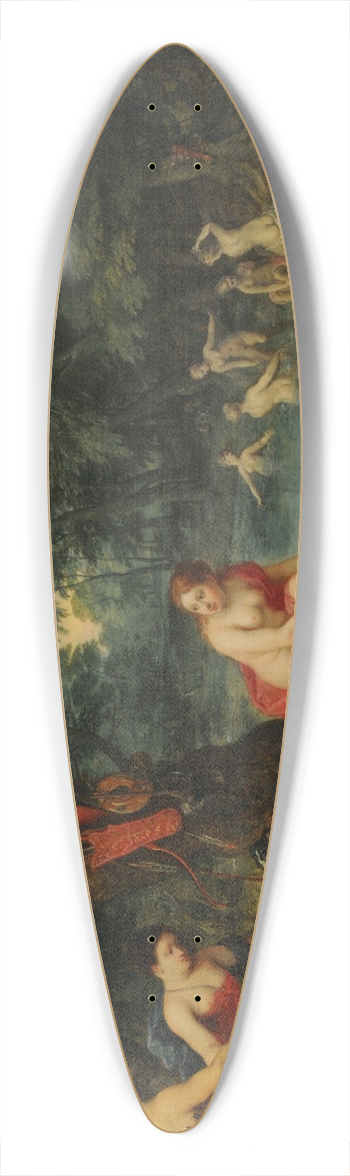 Jan Brueghel The Elder - Nymphs bathing 39.3 inch art pintail longboard deck