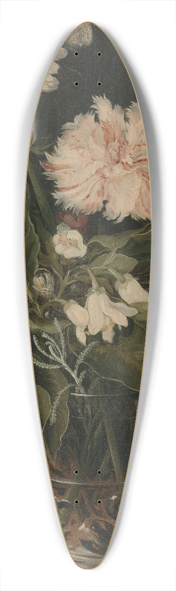 Jan Brueghel the Younger - Still Life with Flowers in a Glass 39.3 inch art pintail longboard deck