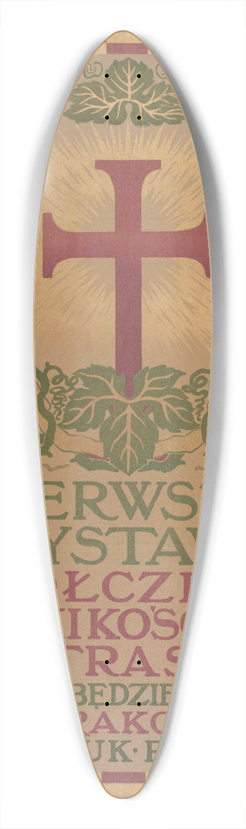 Jan Bukowski - Pierwsza wystawa wspczesnej sztuki kocielnej 39.3 inch art pintail longboard deck