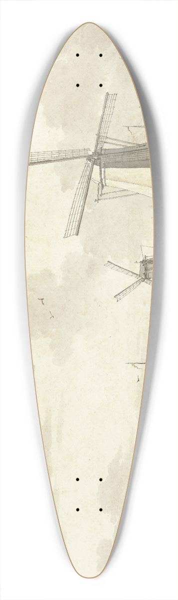 Jan Bulthuis - Gezicht aan de Zandhoek, buiten Haarlemmerpoort te Amsterdam 39.3 inch art pintail longboard deck