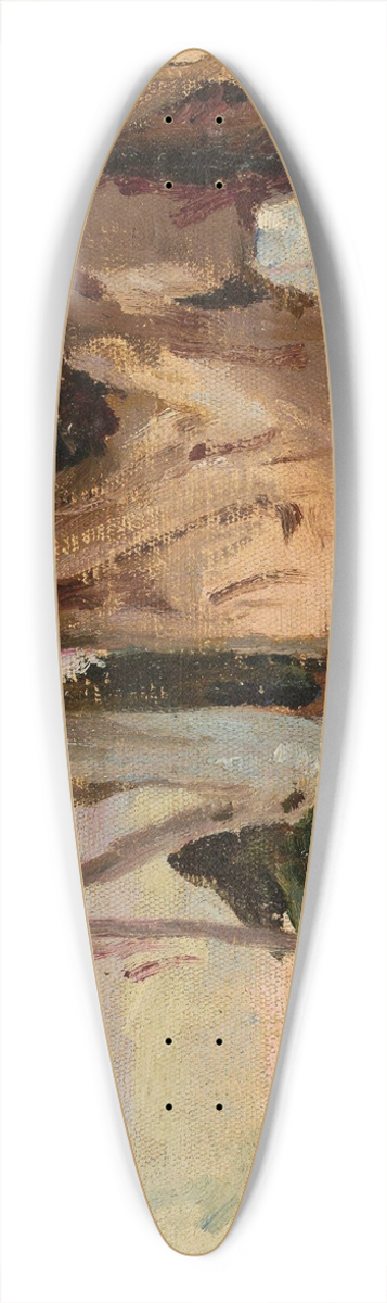 Jan Cigliski - Study from the journey to India 39.3 inch art pintail longboard deck
