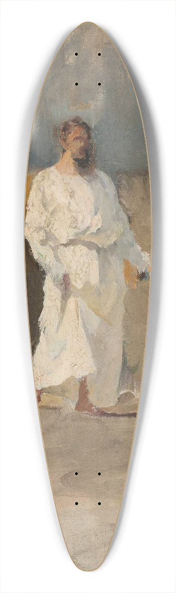 Jan Cigliski - Study of Christ for the painting Pool of Siloam 39.3 inch art pintail longboard deck
