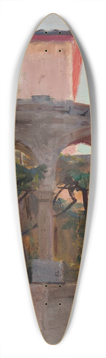 Jan Cigliski - View from Bakhchisaray. From the journey to Crimea 39.3 inch art pintail longboard deck