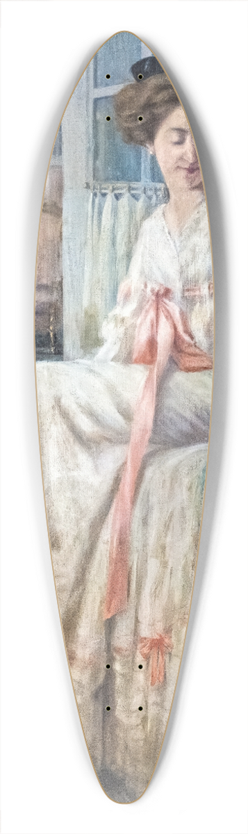 Jane Atch - Portrait of Madame A.J. 39.3 inch art pintail longboard deck