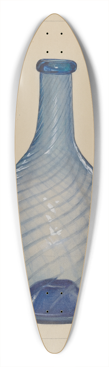 Janet Riza - Bottle 39.3 inch art pintail longboard deck