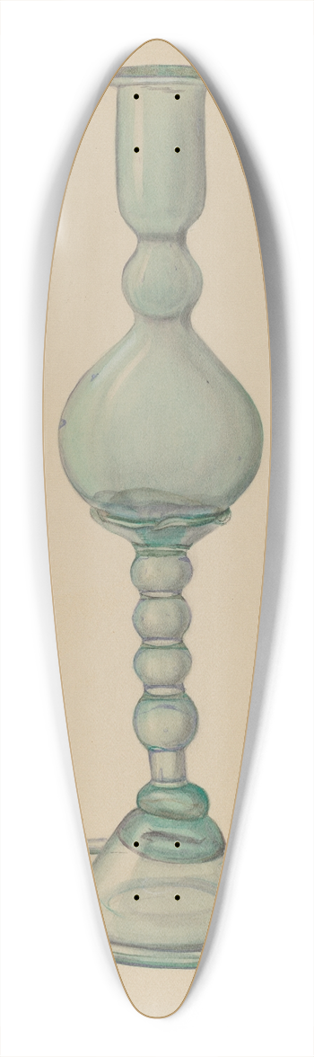 Janet Riza - Candlestick 39.3 inch art pintail longboard deck