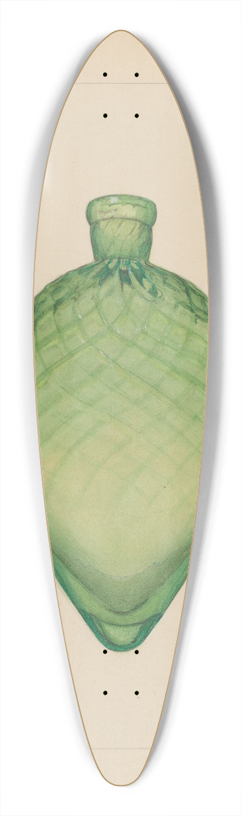 Janet Riza - Flask 39.3 inch art pintail longboard deck