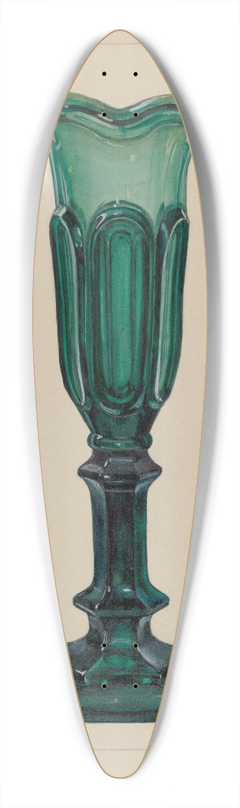 Janet Riza - Vase 39.3 inch art pintail longboard deck