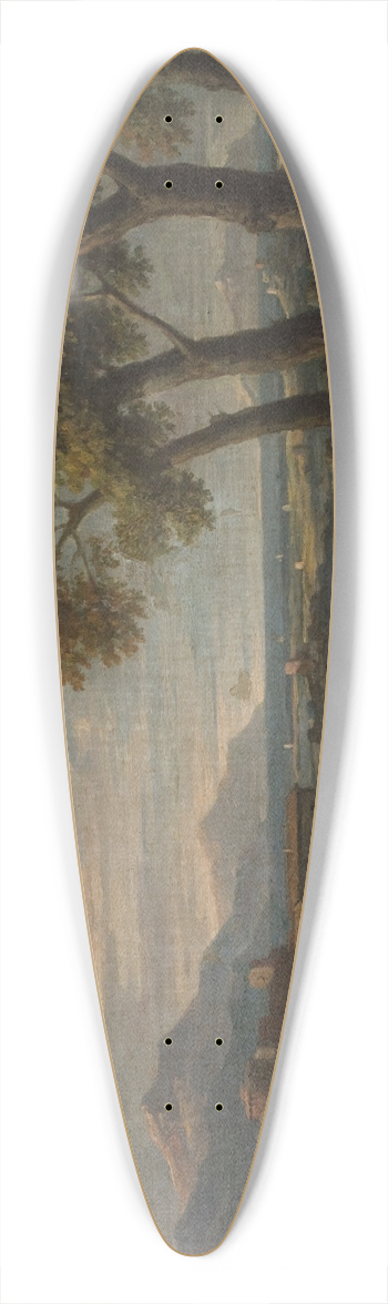 Jan Frans Van Bloemen - Landscape with a Genre Scene 39.3 inch art pintail longboard deck