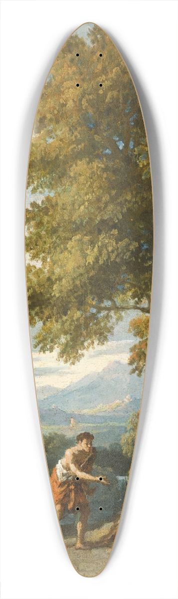 Jan Frans Van Bloemen - View of the Roman Campagna with Figures Conversing 39.3 inch art pintail longboard deck