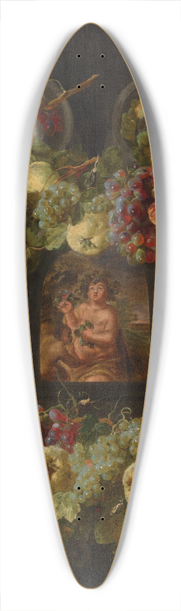 Jan Fyt - Allegories of the Four Seasons surrounded by garlands of seasonal flowers and fruits 4 39.3 inch art pintail longboard deck