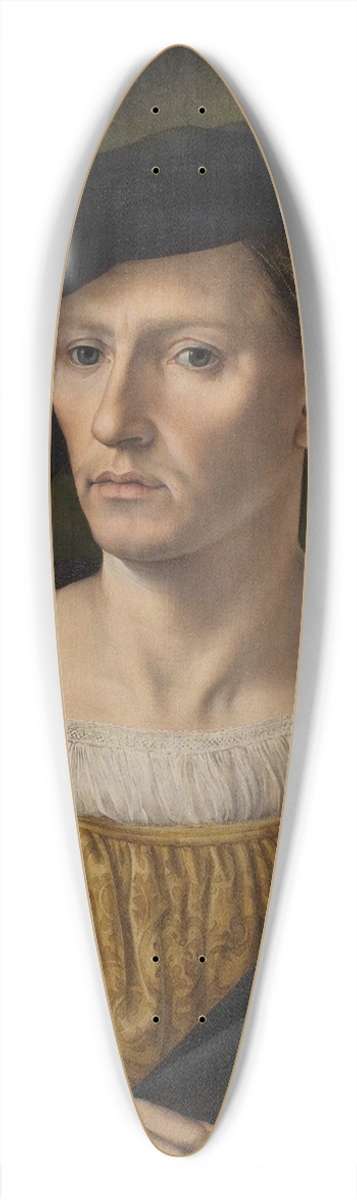 Jan Gossaert - Portrait of a Man 39.3 inch art pintail longboard deck