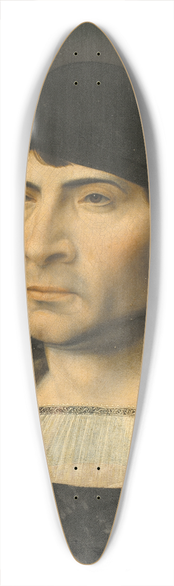 Jan Gossaert - Portrait of a Man 39.3 inch art pintail longboard deck