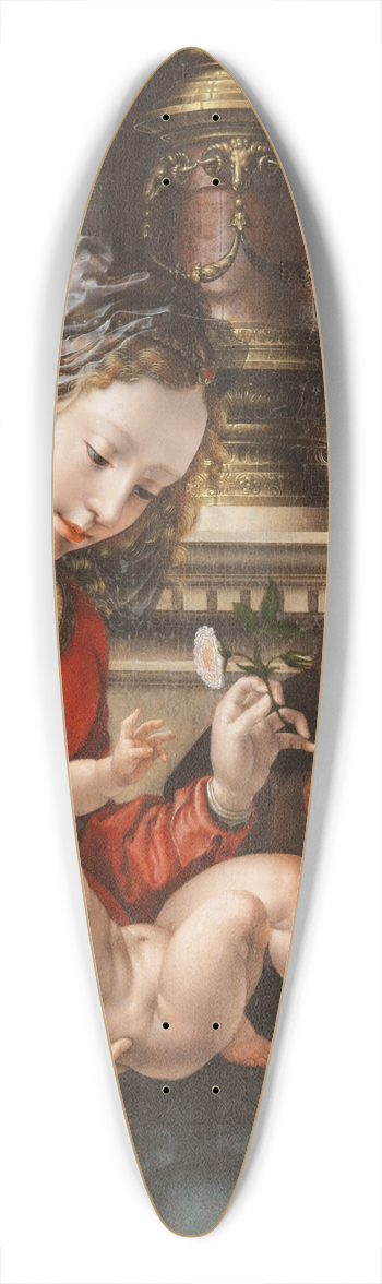 Jan Gossaert - The Holy Family 39.3 inch art pintail longboard deck