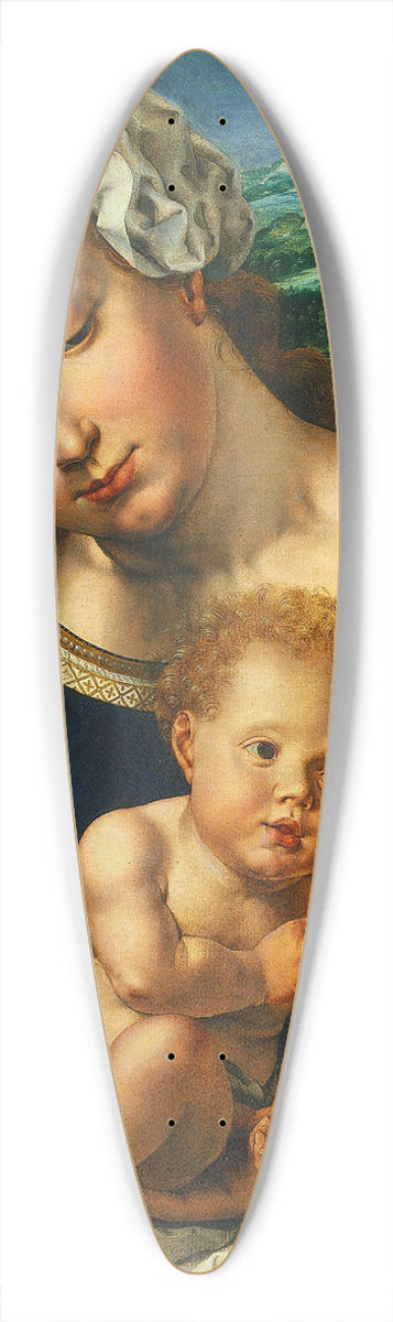 Jan Gossaert - Virgin and Child in a Landscape 39.3 inch art pintail longboard deck