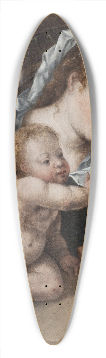 Jan Gossaert - Virgin and Child with a Patron 39.3 inch art pintail longboard deck