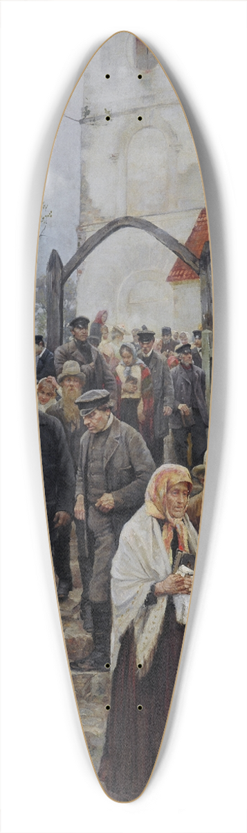 Janis Rozentls - After Church 39.3 inch art pintail longboard deck