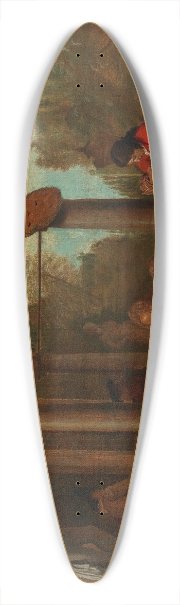 Jan Josef Horemans The Elder - An Elegant Company Having Dinner On A Terrace 39.3 inch art pintail longboard deck