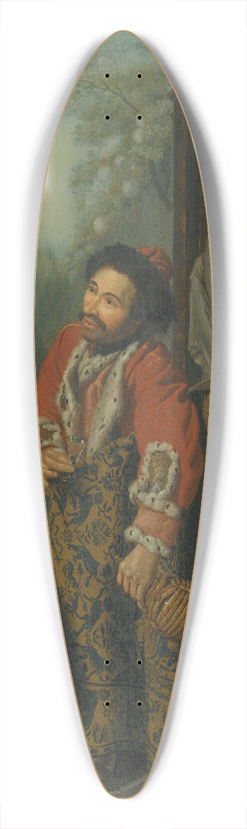 Jan Josef Horemans The Elder - An Elegant Turkish Gentleman At a Balustrade 39.3 inch art pintail longboard deck