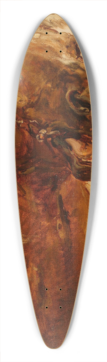 Jan Matejko - Sketch of horses head for the painting Zamoyski at Byczyna 39.3 inch art pintail longboard deck
