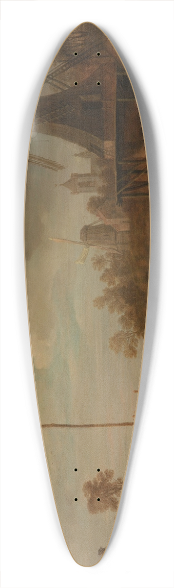 Jan Miense Molenaer - Shoot for a Prize 39.3 inch art pintail longboard deck