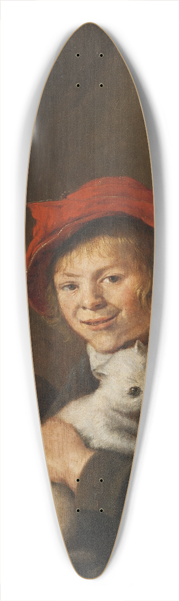 Jan Miense Molenaer - Two boys playing with a cat 39.3 inch art pintail longboard deck