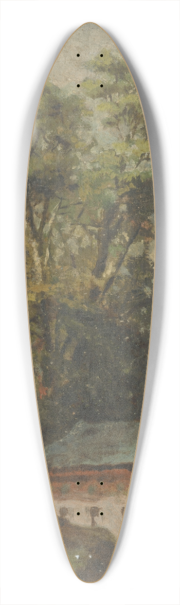 Jan Nowopack - Gamekeepers Lodge 39.3 inch art pintail longboard deck