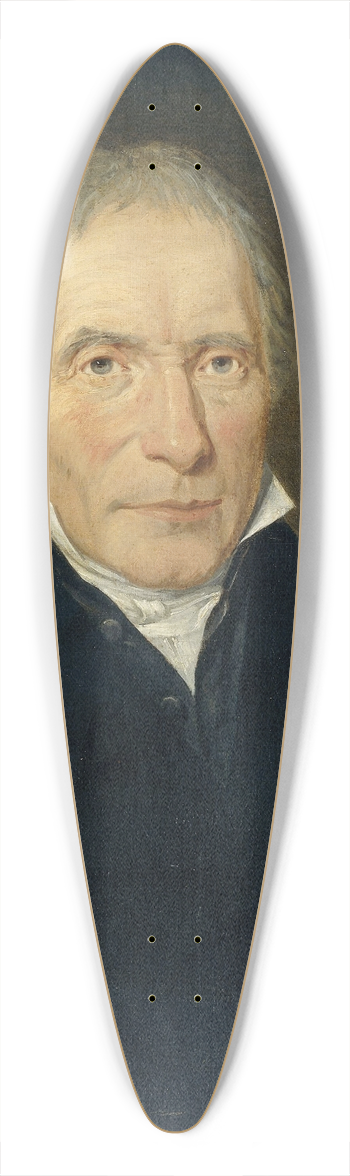 Jan Philip Simon - Portrait of Heinrich Gottfried Theodor Crone, Founder of the H.G.Th. Crone Company in Amsterdam 39.3 inch art pintail longboard deck